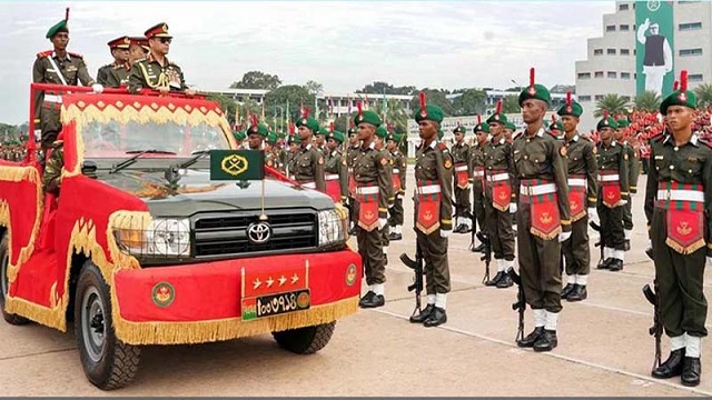 বাংলাদেশ মিলিটারি একাডেমিতে রাষ্ট্রপতি কুচকাওয়াজ অনুষ্ঠিত