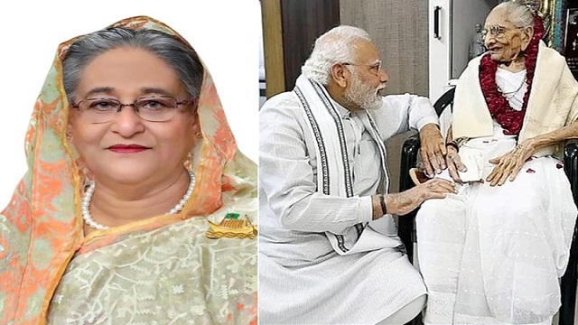 মোদির মায়ের মৃত্যুতে প্রধানমন্ত্রীর সমবেদনা