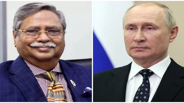 নবনির্বাচিত রাষ্ট্রপতি সাহাবুদ্দিনকে অভিনন্দন জানালেন পুতিন