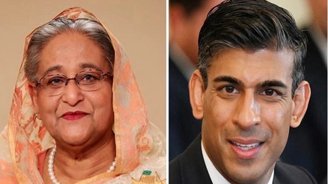ঋষি সুনাককে শেখ হাসিনার অভিনন্দন