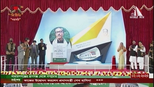 পাতাল রেলের নির্মাণকাজ উদ্বোধন করলেন প্রধানমন্ত্রী