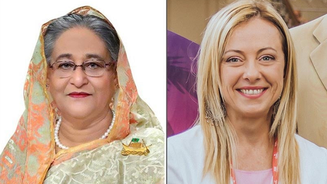 ইতালির প্রথম নারী প্রধানমন্ত্রীকে শেখ হাসিনার অভিনন্দন