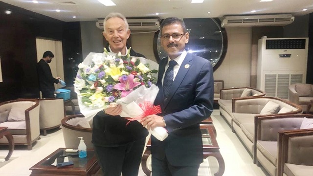 ঢাকায় সাবেক ব্রিটিশ প্রধানমন্ত্রী টনি ব্লেয়ার