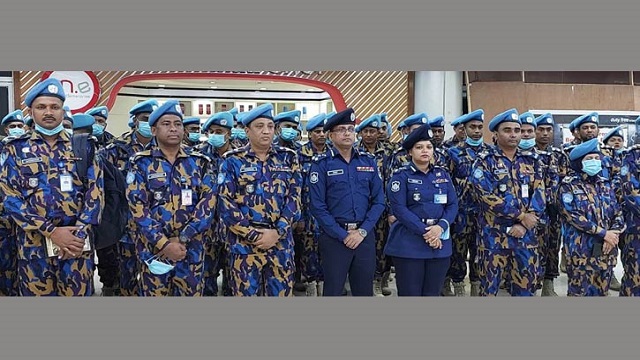 শান্তিরক্ষা মিশনে যোগ দিতে ঢাকা মালিতে গেলেন ১৪০ পুলিশ সদস‌্য