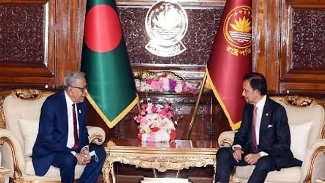 আরও জনবল নিতে ব্রুনাইয়ের সুলতানকে রাষ্ট্রপতির অনুরোধ