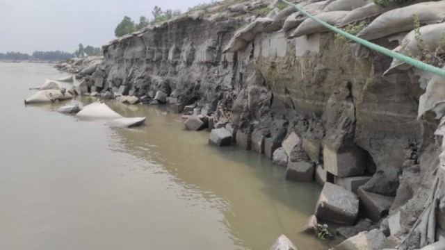 বাড়ছে যমুনার পানি, চরাঞ্চলে ভাঙন শুরু